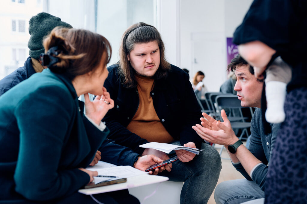 Participants at a Folkestone Studio workshop